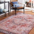 thumbnail image 4 of SAFAVIEH Tucson Avaline Traditional Machine Washable Area Rug, 3' x 5', Rust/Navy, 4 of 15