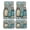 Mason Jars With Flowers, variant on 4-Piece Car Floor Mats Set, Maroon Crystal Velvet Automotive Front & Rear Floor Liners, Universal Fit for Car, Truck, SUV