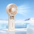 thumbnail image 6 of Lightweight Transparent Fan, Battery Powered Handheld Fan, 3 Speed Quiet Pocket Ventilator, 500mAh Rechargeable Device for Makeup and Women, 6 of 7