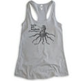 thumbnail image 1 of Let's Get Kraken Tank Top, Ladies Racerback Tank Top, Animal Pun Tank, Funny Octopus Tank, Giant Squid Tank, Heather Gray, XX-Large, 1 of 3