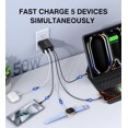 thumbnail image 2 of [Cargador] Cargador de pared Dulums USB C de 50 W y 5 puertos PD Fast Charge, 2 of 7