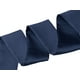 thumbnail image 4 of Bufanda flaca de mujer Color sólido Bufandas largas puras Pañuelo para el cuello Azul marino 196*5cm/77.17*1.97 inches(L*W), 4 of 5
