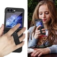 thumbnail image 2 of Frusde Compatible with Samsung Galaxy Z Flip 5 Leather Case with Screen Protector Wristband Slim Shockproof Case-White, 2 of 6