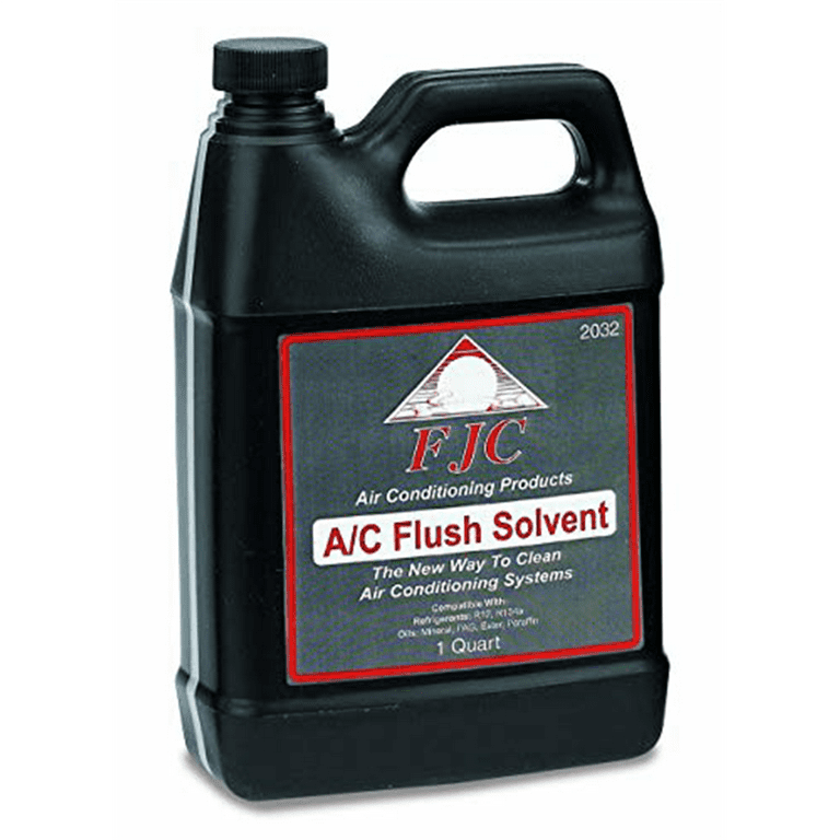 FJC 2032 AC System Flush Solvent 1 Quart Removes Acid Moisture and
