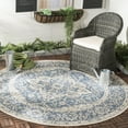 thumbnail image 2 of Safavieh Beach House Mai Traditional Outdoor Area Rug, Blue/Cream, 4' x 6', 2 of 10