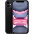 thumbnail image 1 of Restored Apple iPhone 11 64GB - 6.1", 4G LTE Verizon, Black, 1 of 6