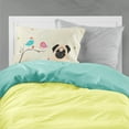 thumbnail image 2 of Christmas Presents between Friends Pug - Fawn Fabric Standard Pillowcase, 2 of 2