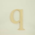 thumbnail image 3 of Package of 1, 14 Inch X 3/4" Thickness Baltic Birch Wood Letter q in The Times New Roman Font, Thick, Lower Case for Art & Craft Project, Made in USA, 3 of 4
