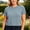 c01Blue, variant on Womens Backless Sports T Shirts Basic Tee Crop Tops Crewneck Slim Fit Short Sleeves Casual Summer Cute Clothes Red XL