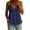 Navy, variant on Peplum Tank Tops for Women Linen V Neck Cami Tops Spaghetti Strap Button Down Blouses Summer Casual Sleeveless T-Shirt Beige L