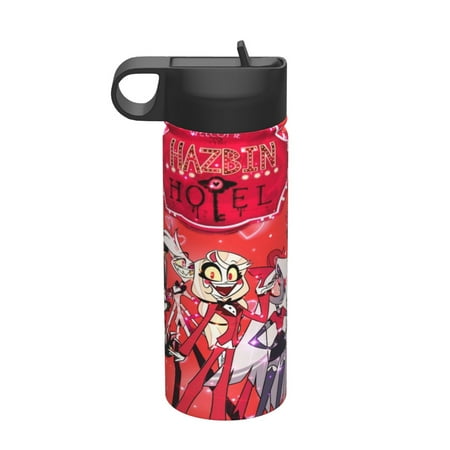 

Hazbin Hotel Stainless Steel Vacuum Insulated Water Bottle 18 Oz Sports Water Cup Wide Mouth Travel Sports Insulated Kettle