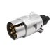 thumbnail image 2 of Cables de coche de 12 V y 7 pines, estándar europeo, toma de corriente eléctrica, adaptador de enchufe para remolque de caravana, adaptador de enchufe de remolque de aleación de aluminio., 2 of 7