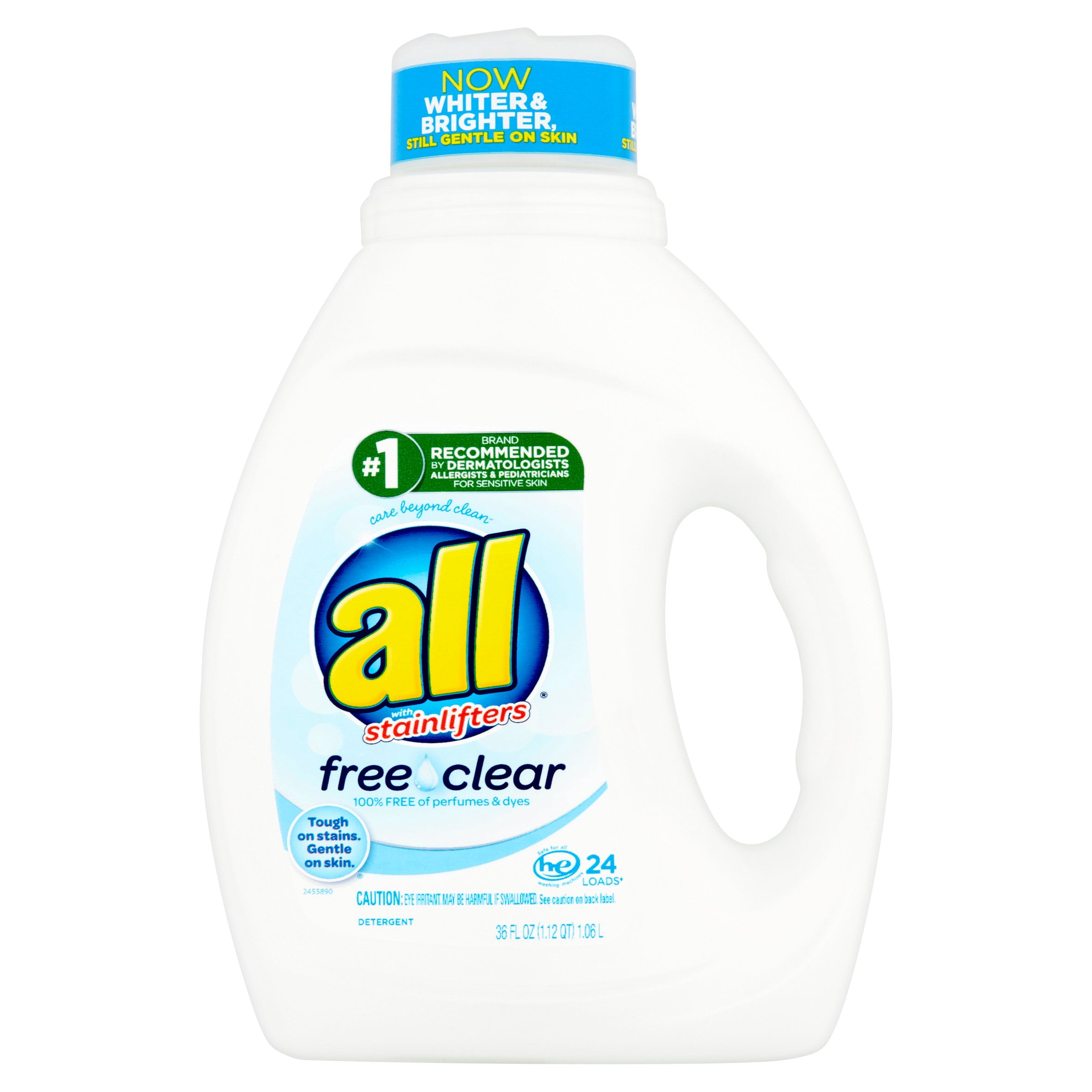 All Free Clear Detergent with Stainlifters, 24 loads, 36 fl oz