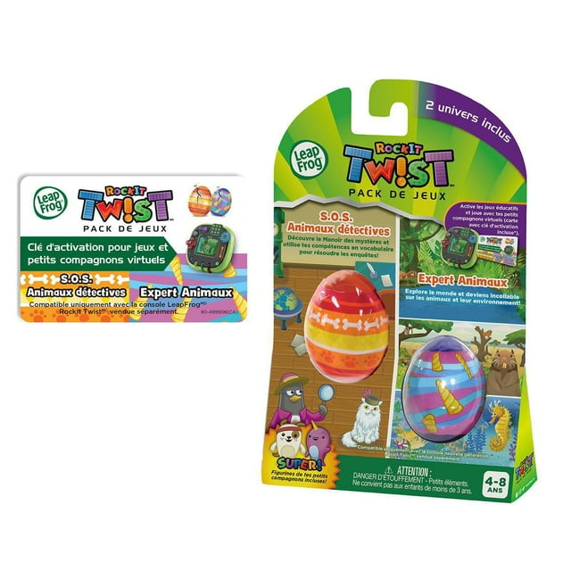 LeapFrog RockIt Twist™ 2 Pack: Penelope Penguin: Pet Detective and Animals, Animals, Animals - French Version