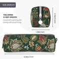 thumbnail image 3 of Fotbe Red Leaves Pattern Leather Pencil Case, Pencil Pouch with Durable Zipper, Compact and Stylish Organizer for Stationery, Art Supplies, Travel Essentials, 3 of 7
