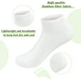 thumbnail image 2 of Women Bamboo Ankle Socks Thin Soft Low-Cut Lightweight Breathable Sock 5 Pairs (Assorted3,Small), 2 of 6