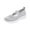 Gray, variant on Women Mary Jane Shoes Slip On Walking Flats Comfortable Dressy Knit Washable Casual Nurse Shoe with Arch Support Gray 36