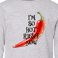 thumbnail image 4 of Inktastic I'm so hot right now Chili Pepper on Fire Long Sleeve Youth T-Shirt, 4 of 5