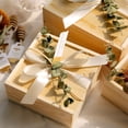 thumbnail image 2 of Gifts Package Box Sliding Cover Gifts Package Box Square Wood Wedding Favor Gift Wrap Box Desktop Decor, 2 of 6
