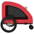 thumbnail image 5 of vidaXL Pet Bike Trailer Red Oxford Fabric and Iron, 5 of 5