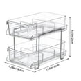 Clearance 2 Tier Bathroom Organizer With Dividers Clear Pull Out clearance-2-tier-bathroom-organizer-with-dividers-clear-pull-out