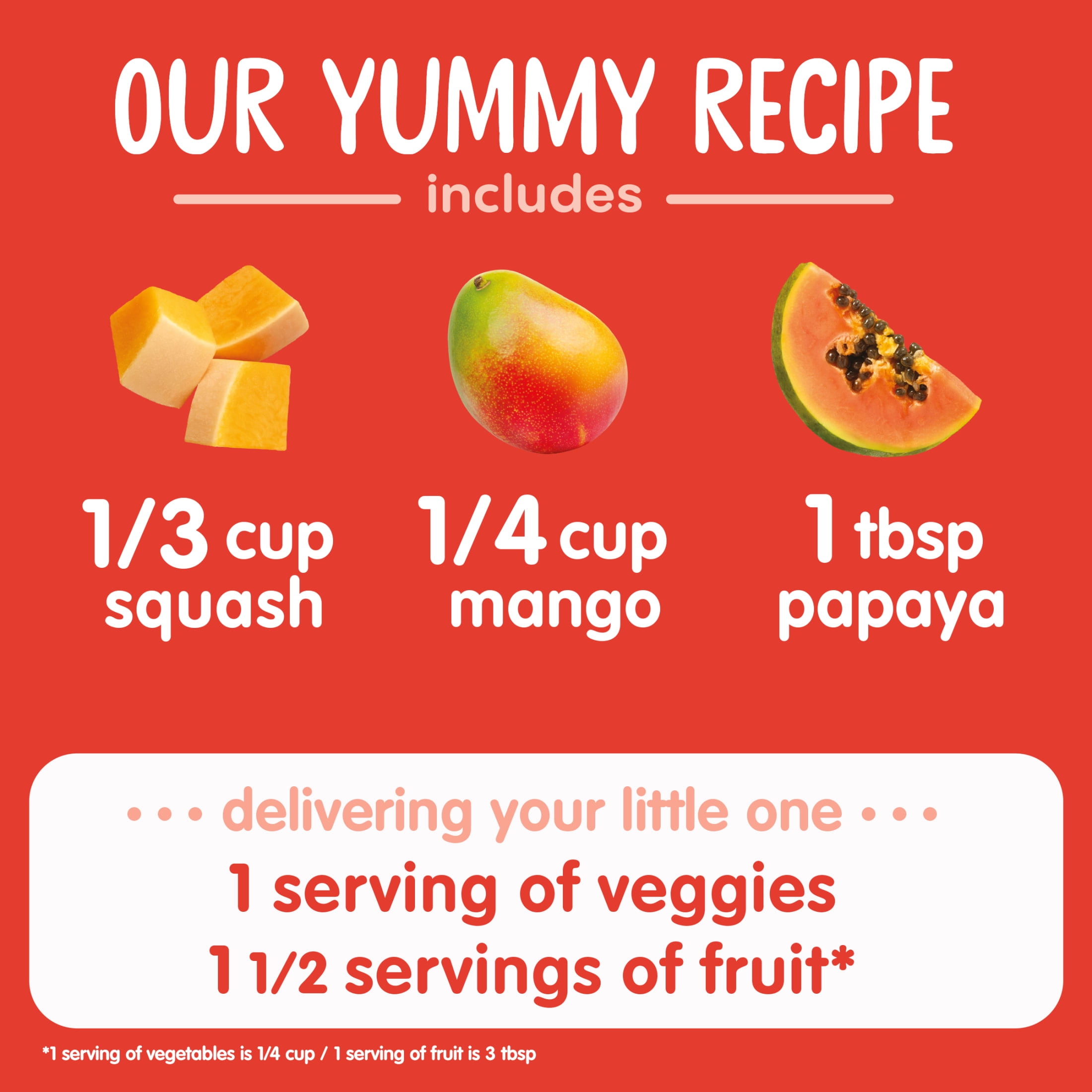 Happy Baby Clearly Crafted with Full Serving of Veggies, Stage 2, Squash Mango Papaya Organic Baby Food Pouches, 4 oz. (8 pack) Pouches, Pouches, 4 oz. (8 pack)