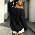 thumbnail image 5 of FAHUOMU Women's Off Shoulder Sweatshirt Long Sleeve Pullover Tops Fall Winter Fashion Oversized Causal Clothes, 5 of 9