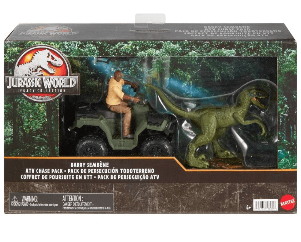 Mattel Jurassic World Legacy Barry Sembene ATV Chase Action