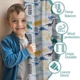 thumbnail image 3 of Blackout Kids Curtains,Colorful Cartoon Dinosaurs with Mixed Elements Pattern Childrens Insulated Curtains Set Of 2,Bedroom Essentials,Toddler Room Decor 42"x54", 3 of 5