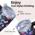 thumbnail image 4 of 20OZ Unicorn Lover Cup with Handle Insulated Double Wall Tumbler Perfect Gifts for Women Great for Birthday Christmas and Movie Night Gatherings, 4 of 6
