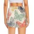 thumbnail image 4 of Goofa Butterfly Printed Women 2 in 1 Running Shorts,Quick Dry Athletic Workout Shorts,High Waisted Athletic Shorts with Liner Pockets-X-Large, 4 of 9