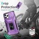 thumbnail image 3 of Funda para GANGXUN iPhone 11 Pro Max - Soporte metálico, Función magnética, Morado, 3 of 5