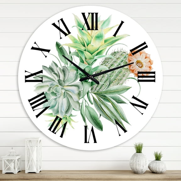 Designart 1 in Quartz Traditional Wall Clock