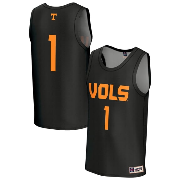 Men's GameDay Greats #1 Black Tennessee Volunteers Lightweight Basketball Fashion Jersey