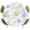 Beige, variant on Botanical Leaves Round Tablecloth 36-44 Inch Round Fitted Table Cloth with Elastic Edge, Brown Gray Blue Leaf Summer Branches Waterproof Table Cover Protector for Outdoor Picnic Party Dining