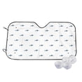 thumbnail image 2 of Lsque Party Shark Cute Car Windshield Sun Shade | Accordion Folding Style Auto Shade for Car Truck SUV Van | Blocks UV Rays Sun Visor Protector | Small, 2 of 7