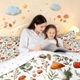 thumbnail image 4 of Homewish Botanical Mushrooms Queen Comforter Set,Wild Fungus Plant Comforter Sets Queen,White Red,Reversible,3-Piece,1 Comforter and 2 Pillowcases, 4 of 7
