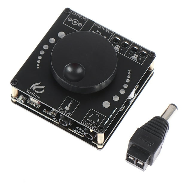 Matsuzay Placa amplificadora Digital inalámbrica de 20W, Control por aplicación de teléfono, módulo compatible con Bluetooth, protección contra Electrónica