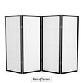 thumbnail image 6 of Red Lantern 4 ft. Short Double Cross Shoji Screen - Black - 4 Panels, 6 of 6