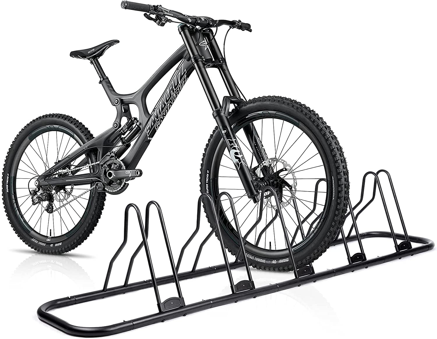 5 x Bicycle Floor Parking Rack Stand MTB Road Bike Indoor Nook Garage Storage 