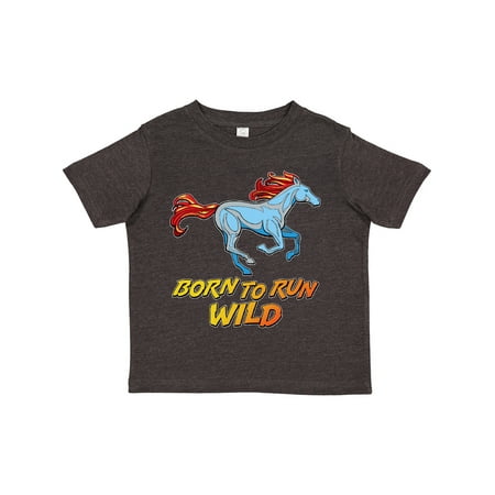 

Inktastic Born to Run Wild- Galloping Horse Gift Toddler Boy or Toddler Girl T-Shirt