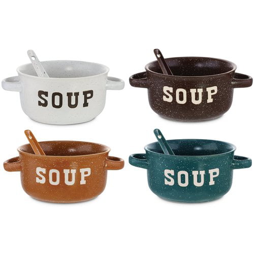 Loft Teal Soup Soup Bowl With Spoon GB03699