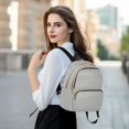 thumbnail image 6 of JIALIOU Mini Backpack Purse for Women Quilted Casual Daypack Small Travel Shoulder Bag, Gray, 6 of 7