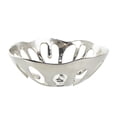 thumbnail image 6 of DecMode 13", 11"H Asymmetrical Drip Silver Aluminum Decorative Bowl with Melting Designed Body, Set of 2, 6 of 11