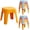 11.8" Height, variant on ICEEIF 6 Pack 18.1" Plastic Stackable School Stools, Colorful Nesting Backless Seating for Classroom, Home & Office