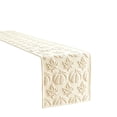 thumbnail image 2 of Ktlvex Halloween Pumpkin Table Runner 3D Embossed Pumpkin Maple Leaf Table Decor Soft Fabric Harvest Fall Table Runner for Dining Table Holiday Party Decorations (Beige), 2 of 5