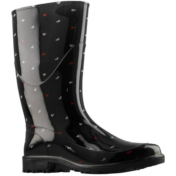 Botas Lluvia TOP MODA Comodas Mujer Versatil negro 23