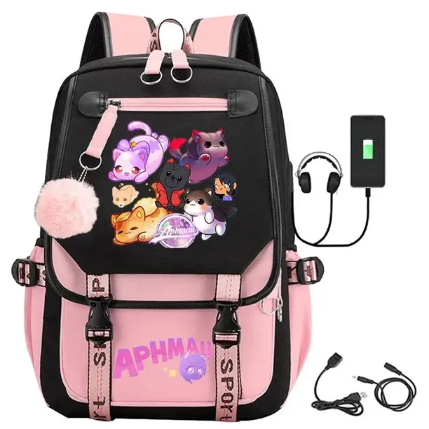 aphmau backpack for kids Goodern Compatible Anime Aphmau School Laptop Backpack Anime Role Cosplay Backpack Aphmau Shouler Bag Travel Casual Daypacks School Bag Book Bag Kawaii Schoolbag Backpack (Pink): Buy Online at Best Aphmau Backpack And Pencil Holder