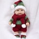 thumbnail image 4 of Adornos navideños, adornos navideños, regalos navideños. Muñeca renacida de bebé de 25 cm de goma suave, muñeco relajante con temática navideña, gorro de punto, regalo de osito de peluche., 4 of 6