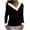 ZXRQA-Black, variant on Merry Christmas Shirts Women Christmas Faux Fur Trim V Neck Tops Casual Loose Xmas Long Sleeve Pullover Blouses 2024 Christmas Cleaeances
